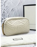 GUCCI GG MARMONT SMALL MATELASSE LEATHER CROSSBODY BAG