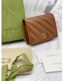 GUCCI GG MARMONT MATELASSE LEATHER BI-FOLD WALLET 