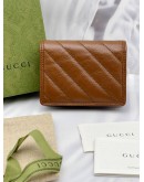 GUCCI GG MARMONT MATELASSE LEATHER BI-FOLD WALLET 