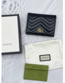 (RAYA SALE) GUCCI GG MARMONT MATELASSE LEATHER CARD CASE WALLET 