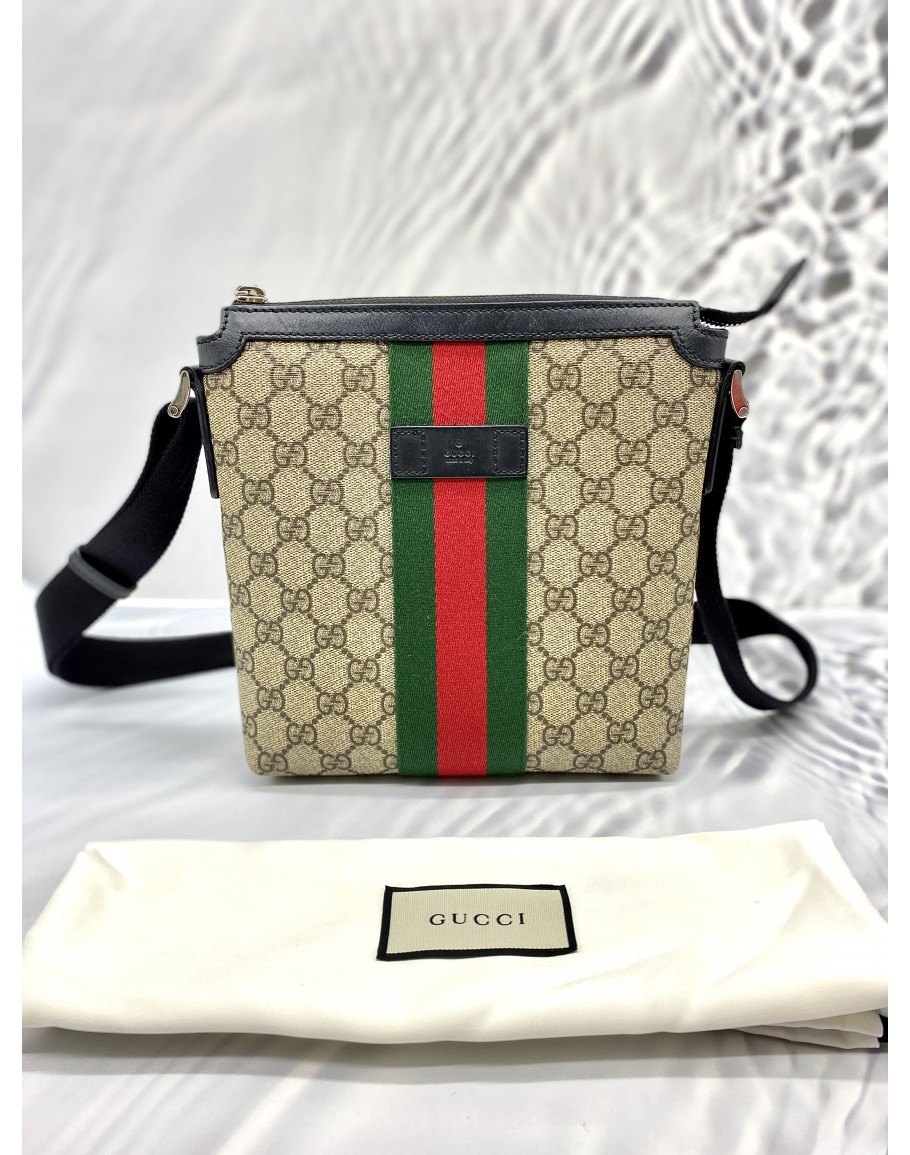 Gucci GG Monogram Canvas & Leather Trim Tote Hobo Shoulder Bag Brown  Authentic! | eBay