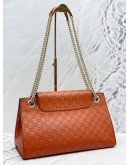 (RAYA SALE) GUCCI LARGE EMILY GUCCISSIMA EMBOSSED CALFSKIN LEATHER CHAIN BAG