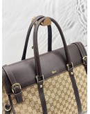 GUCCI VINTAGE GG CANVAS LARGE BRIEFCASE BAG