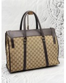 GUCCI VINTAGE GG CANVAS LARGE BRIEFCASE BAG