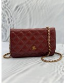 CHANEL WOC WALLET ON CHAIN GRAINED CALFSKIN GHW FULL SET 