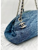 CHANEL DENIM CAMELLIA JUST MADEMOISELLE BAG 