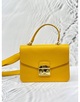 FURLA YELLOW METROPOLIS BAG 