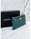 CHANEL CAVIAR BOY CLASSIC ZIP POUCH