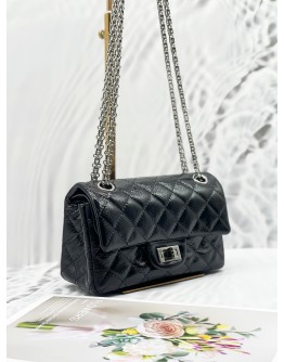 CHANEL REISSUE 224 PATENT DOUBLE SMALL FLAP BAG SHW
