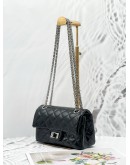 CHANEL REISSUE 224 PATENT DOUBLE SMALL FLAP BAG SHW
