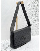 CHANEL CC VINTAGE QUILTED LAMBSKIN FLAP BAG 