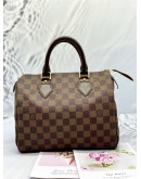 LOUIS VUITTON SPEEDY 25 DAMIER EBENE CANVAS BAG