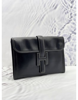 HERMES JIGE 29 CALFSKIN LEATHER CLUTCH