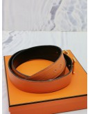 HERMES H BELT REVERSIBLE LEATHER STRAP