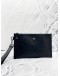 (UNUSED) VERSACE MEDUSA BLACK LEATHER POUCH BAG