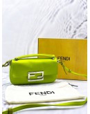 FENDI SILK SATIN PHONE BAGUETTE POUCH CROSSBODY BAG 