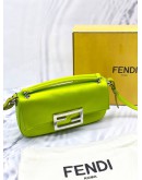 FENDI SILK SATIN PHONE BAGUETTE POUCH CROSSBODY BAG 