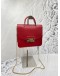 FURLA METROPOLIS 2 WAYS TOP HANDLE BAG WITH CHAIN IN RED