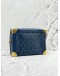 (LIKE NEW) LOUIS VUITTON SOFT TRUNK CROSSBODY BAG IN BLUE MONOGRAM CANVAS DENIM AND CALFSKIN LEATHER