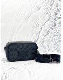 (LIKE NEW)COACH WYATT CROSSBODY BAG IN SIGNATURE CANVAS IN BLACK