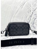 (LIKE NEW)COACH WYATT CROSSBODY BAG IN SIGNATURE CANVAS IN BLACK