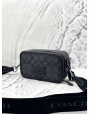 (LIKE NEW)COACH WYATT CROSSBODY BAG IN SIGNATURE CANVAS IN BLACK