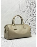 PRADA BOSTON TOP HANDLE BAG WITH STRAP IN BEIGE SAFFIANO LUX LEATHER