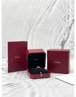 (LIKE NEW) 2021 CARTIER JUSTE UN CLOU RING 18K 750 YELLOW GOLD SIZE 53 -FULL SET-