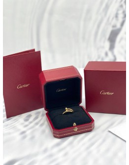 (LIKE NEW) 2021 CARTIER JUSTE UN CLOU RING 18K 750 YELLOW GOLD SIZE 53 -FULL SET-