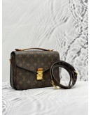 LOUIS VUITTON METIS TOP HANDLE AND CROSSBODY BAG IN BROWN MONOGRAM CANVAS