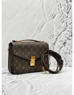 LOUIS VUITTON METIS TOP HANDLE AND CROSSBODY BAG IN BROWN MONOGRAM CANVAS