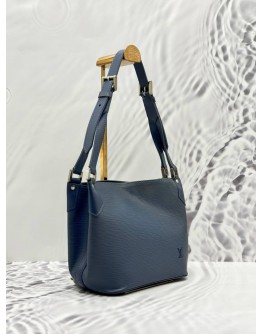 LOUIS VUITTON MANDARA PM SHOULDER BAG IN BLUE EPI LEATHER