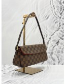 LOUIS VUITTON RECOLETA SHOULDER BAG IN BROWN DAMIER EBENE CANVAS