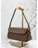 LOUIS VUITTON RECOLETA SHOULDER BAG IN BROWN DAMIER EBENE CANVAS