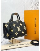 (UNUSED) 2024 LOUIS VUITTON PETIT PALAIS BAG IN BICOLOR MONOGRAM EMPREINTE LEATHER -FULL SET-