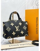 (UNUSED) 2024 LOUIS VUITTON PETIT PALAIS BAG IN BICOLOR MONOGRAM EMPREINTE LEATHER -FULL SET-