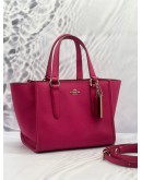 COACH FUCHSIA CROSSBODY TOTE BAG 
