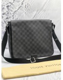LOUIS VUITTON MESSENGER FLAP CROSSBODY BAG BLACK DAMIER GRAPHITE CANVAS 