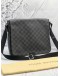 LOUIS VUITTON MESSENGER FLAP CROSSBODY BAG BLACK DAMIER GRAPHITE CANVAS 