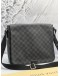 LOUIS VUITTON MESSENGER FLAP CROSSBODY BAG BLACK DAMIER GRAPHITE CANVAS 