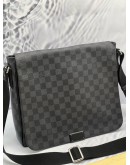 LOUIS VUITTON MESSENGER FLAP CROSSBODY BAG BLACK DAMIER GRAPHITE CANVAS 