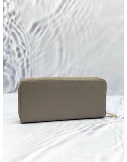 (LIKE NEW) FURLA MAGENTA LEATHER GREY WALLET WITH GOLD HARDWARE