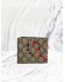 (LIKE NEW)GUCCI BEIGE GG SUPREME CANVAS KINGSNAKE WALLET