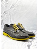 (LIKE NEW) FENDI GRAY/YELLOW SHOES SIZE UK 8