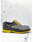 (LIKE NEW) FENDI GRAY/YELLOW SHOES SIZE UK 8