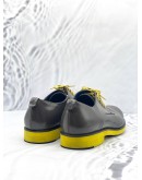 (LIKE NEW) FENDI GRAY/YELLOW SHOES SIZE UK 8