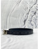 COACH SIGNATURE WITH SILVER BUCKLE CUT TO SIZE REVERSIBLE BELT SIZE 42