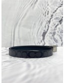 COACH SIGNATURE WITH SILVER BUCKLE CUT TO SIZE REVERSIBLE BELT SIZE 42