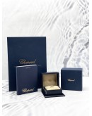 (LIKE NEW) 2022 CHOPARD HAPPY DIAMONDS RING IN 18K 750 WHITE GOLD SIZE 51 -FULL SET-