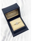 (LIKE NEW) 2022 CHOPARD HAPPY DIAMONDS RING IN 18K 750 WHITE GOLD SIZE 51 -FULL SET-